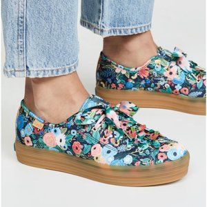 Keds Rifle Paper Co Triple Kick Garden Party Sneakers Women Size 7